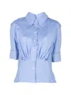 Marni Collared Buttoned Shirt In Blue