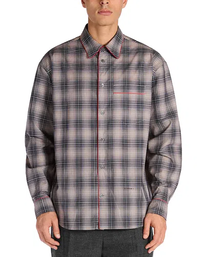Marni Collared Cotton Button Up Shirt In Multi