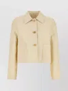 Marni Collared Neck Blazer With Front Pockets In Yellow