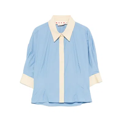 MARNI COLLARED PANELLED TOP