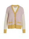 Marni Color Block Cardigan Sweater, Cardigans Multicolor In Azalea