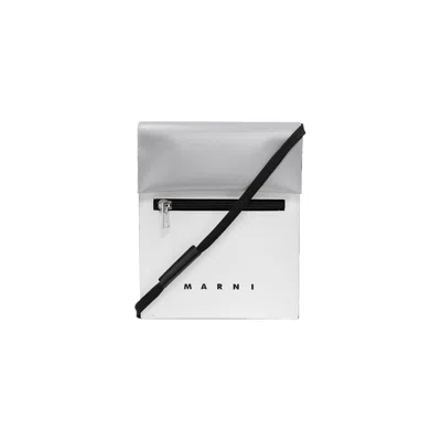 Pre-owned Marni Color Block Shoulder Bag 'silver' | Men's Size Onesize