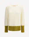 Marni Relaxed Fit Roundneck Knit Sweater With Ribbed Texture In Multi