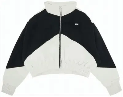 Marni Color-blocked Cowhide Jacket With Chevron Pattern In Multi