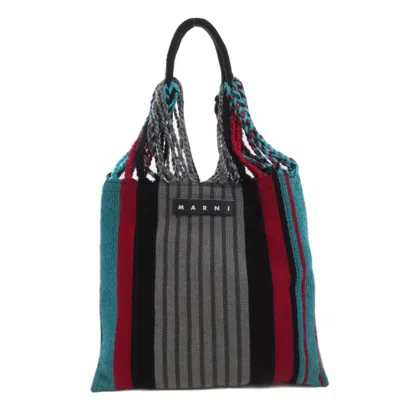 Pre-owned Marni Color Polyester Leather Tote Bag () In Multi