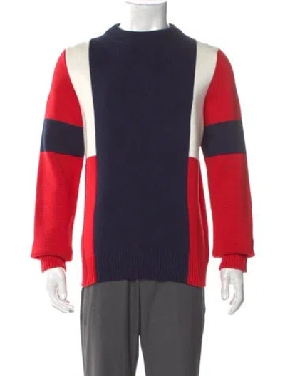 Pre-owned Marni Colorblock Pattern Crew Neck Cardigan In Multi