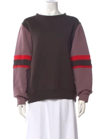Pre-owned Marni Colorblock Pattern Crew Neck Sweatshirt In Multi