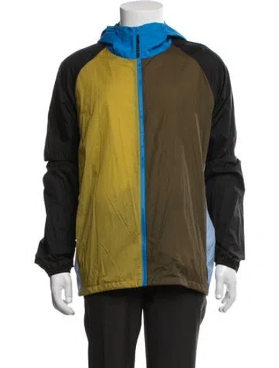 Pre-owned Marni Colorblock Pattern Jacket In Blue