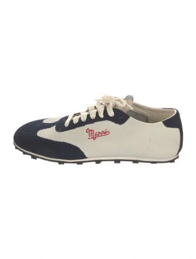 Pre-owned Marni Colorblock Pattern Sneakers In Neutral