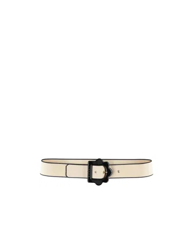 Marni Color-block Wide Belt In White
