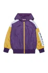 Marni Giacca Windbreaker Colorblock In Violet