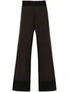 Marni Straight-leg Wool Pants In Black