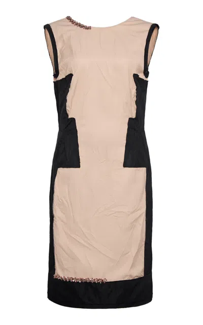 Marni Colorblocked Midi Dress In Pink