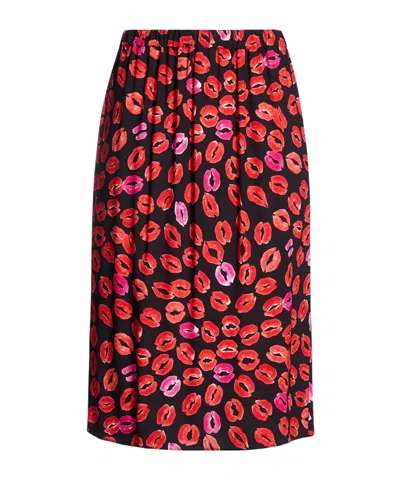 Marni Colorblocked Umbrella Skirt In Pink