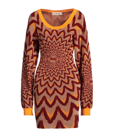 Marni Colorful Knitted Dress In Multi