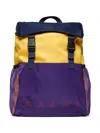 Marni Colour-block Backpack In Yellow