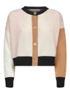Marni Pink Color Block Cashmere Cardigan