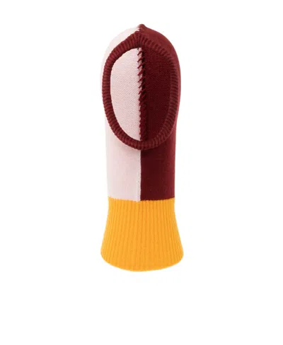 Marni Colour-block Cashmere Balaclava In Multicolor