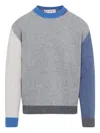 Marni Color-block Metallic Cashmere Sweater In Multi