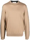 Marni Colour-block Crew-neck Jumper In Black