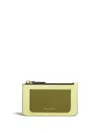 Marni Colour-block Debossed-logo Wallet In Brown