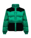 Marni Color-block Down Jacket In Green