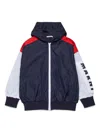 Marni Colorblock Windbreaker Jacket In 蓝色