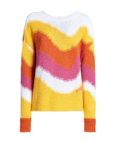 MARNI MARNI COLOUR-BLOCK CREWNECK KNITTED JUMPER