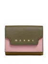 Marni Colour-block Leather Wallet
