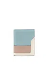 Marni Colour-block Leather Wallet In Neutrals