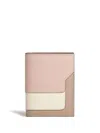 Marni Colour-block Leather Wallet In Neutrals