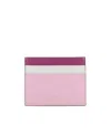 Marni Colour-block Logo Cardholder In Pink