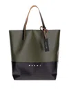 Marni Colour-block Logo-detail Tote Bag