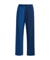 Marni Colour-block Pinstripe Pattern Trousers In Blue