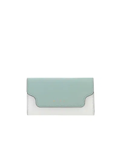 Marni Colour Block Saffiano Leather Keyring