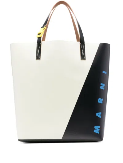 MARNI COLOUR-BLOCK TOTE BAG