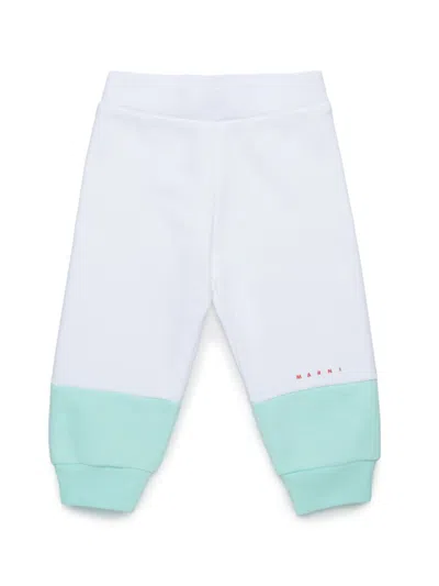 Marni Babies' Colour-block Track Pants In White