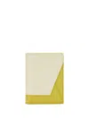 Marni Two-tone Leather Wallet In Nude