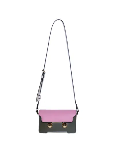 Marni Colourblock Turn-lock Crossbody Bag In Multi