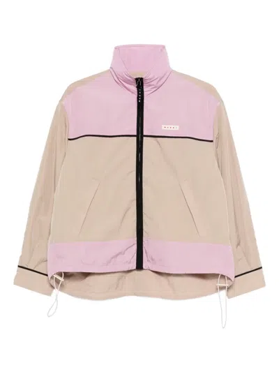 Marni Long-sleeved Casual Jacket In Brown