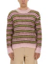 Marni Striped Mohair-blend Sweater