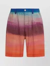 Marni Comfortable Elastic Waistband Shorts Featuring Pockets In Multi