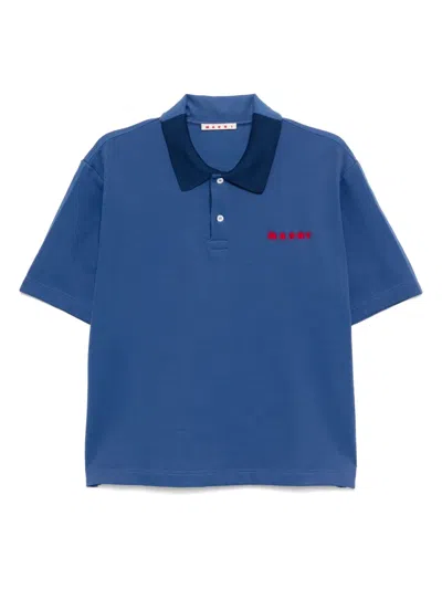 Marni Compact Royal T-shirt In Blue