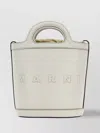 Marni Women's Leather Small Tropicalia Bucket Bag In Cream