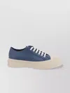 Marni Contemporary Leather Sneakers Oversized Sole In Blue