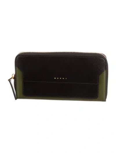 Pre-owned Marni Continental Wallet W/ Tags In Multi