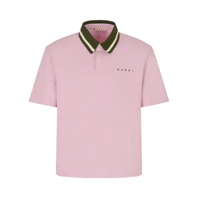 Pre-owned Marni Contrast Collar T-shirt 'pink' | Men's Size 50
