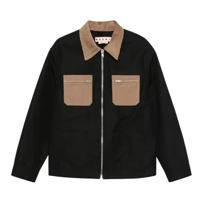 Pre-owned Marni Contrast Pocket Utility Jacket 'black' | Men's Size 52