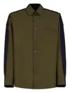 Marni Contrast-sleeve Button-up Shirt In Multi