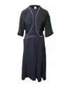 Marni Contrast Stitch Paneled Dress In Multicolor Viscose In Multi